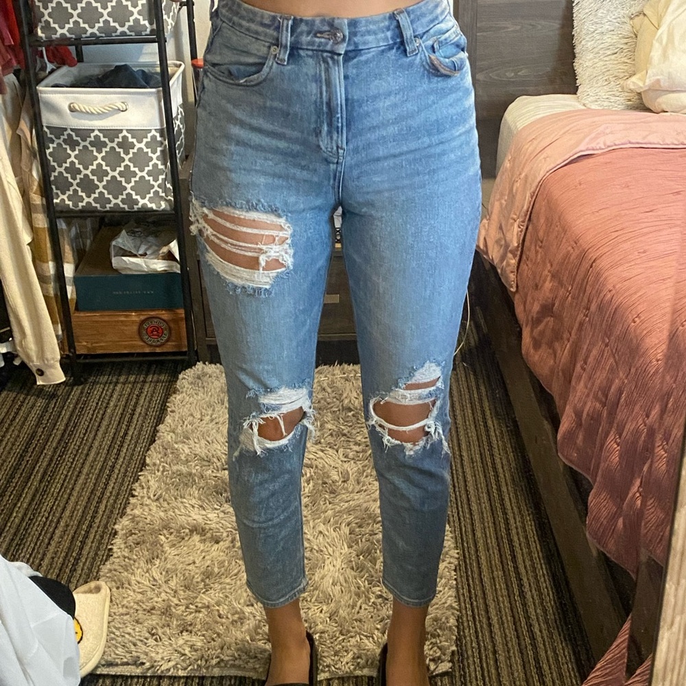 American Eagle curvy mom jean